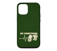 Carcasa para iPhone 12/12 Pro Todo lo Que mamá ama a mi Madre Hijo Heartbeat Daisy