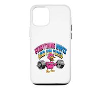 Carcasa para iPhone 12/12 Pro Todo me Duele, Estoy Cansado, Divertido Pato de Gimnasio