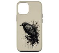 Carcasa para iPhone 12/12 Pro Tormenta de Tinta Cuervo Silencio Antes de la Caw