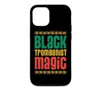 Carcasa para iPhone 12/12 Pro Trombonista Negro Magia Estilo Tribal Africano Negro Orgulloso