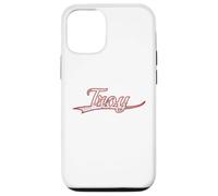 Carcasa para iPhone 12/12 Pro Troy New York Michigan Vintage Varsity Distressed Throwback