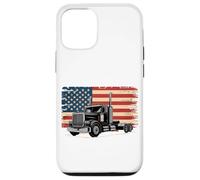 Carcasa para iPhone 12/12 Pro Truck Driver Trucker Camiseta Hombre Papá Big Rig American