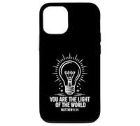 Carcasa para iPhone 12/12 Pro Tú Eres la luz del Mundo Mateo 5:14 Seguidor de Cristo