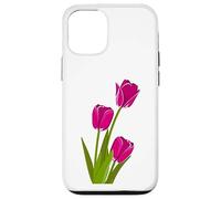 Carcasa para iPhone 12/12 Pro Tulipanes Rosados Hermosa Flor botánica