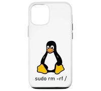 Carcasa para iPhone 12/12 Pro Tux Linux Penguin - sudo RM -RF/computadoras informáticas