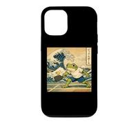 Carcasa para iPhone 12/12 Pro Ukiyo-e Pickleball Arte Tradicional japonés Divertido Sapo Rana