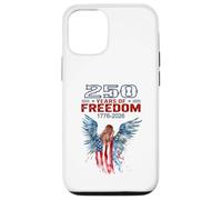 Carcasa para iPhone 12/12 Pro USA 250 Aniversario celebra ángel patriótico y Bandera
