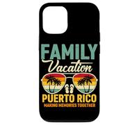Carcasa para iPhone 12/12 Pro Vacaciones Familiares Puerto Rico Sunset Gafas de Sol