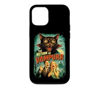 Carcasa para iPhone 12/12 Pro Vampurr Return | Funny Cat Vampire Horror B-Movie de los 80