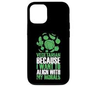 Carcasa para iPhone 12/12 Pro Vegetariano Alinear con Mi Moral Estilo De Vida Verde