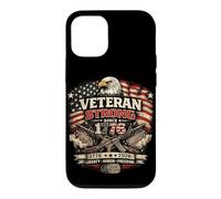 Carcasa para iPhone 12/12 Pro Veterano Fuerte Desde 1776 250 América Liberty 4 de Julio EE.UU. Veterano