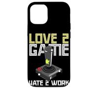 Carcasa para iPhone 12/12 Pro Vieja Escuela Adulto Gamer Amor 2 Juego Odio 2 Trabajo