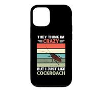 Carcasa para iPhone 12/12 Pro Vintage Ellos piensan Que Estoy Loco Pero me Gusta el Amante de Las cucarachas