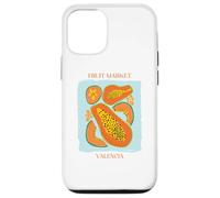 Carcasa para iPhone 12/12 Pro Vintage Fruit Papaya Flower Botanical Cottagecore Fruit