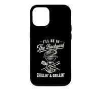 Carcasa para iPhone 12/12 Pro Vintage I'Ll Be In The Backyard Charcoal Grill Master