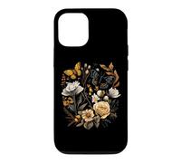 Carcasa para iPhone 12/12 Pro Vintage Pressed Flowers Butterflies Floral Boho Wildflowers
