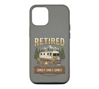 Carcasa para iPhone 12/12 Pro Vintage Retired RV Camping Camper Fishing Outdoors