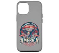 Carcasa para iPhone 12/12 Pro Viral Julio 4 2026 Vintage - 250 Años Fuerte USA