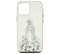 Carcasa para iPhone 12/12 Pro Virgen María Lily Devocional Católico