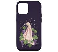 Carcasa para iPhone 12/12 Pro Virgen María UVA Floral Religioso