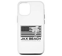 Carcasa para iPhone 12/12 Pro Visita Jacksonville Florida Vacaciones USA Flag Palms Jax Beach