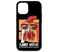 Carcasa para iPhone 12/12 Pro Vitus Catholic Saint Overleeping Snooze Funny Cool Rooster