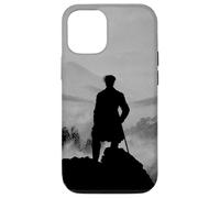 Carcasa para iPhone 12/12 Pro Wanderer Above Sea of Fog Friedrich Arte Minimalizado