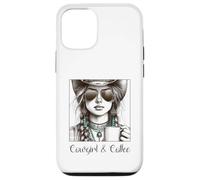 Carcasa para iPhone 12/12 Pro Western Cowgirl and Coffee Wild West Cowgirls
