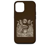 Carcasa para iPhone 12/12 Pro Whimsy Goth Fairycore Witchy Frog Mushroom Moon Vintage
