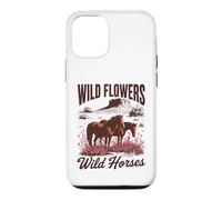 Carcasa para iPhone 12/12 Pro Wild Horses Wildflowers Cowgirl Country Western Rodeos