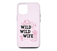 Carcasa para iPhone 12/12 Pro Wild Wild Wife Bachelorette Get Nashty Cowgirl Bride Cowboy