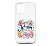 Carcasa para iPhone 12/12 Pro with Jehovah All Things Possible Jehovahs Witnesses Gift