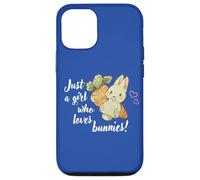 Carcasa para iPhone 12/12 Pro Womens Kids Chibi Just A Girl Who Loves Bunnies Bunny Lover