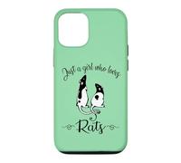 Carcasa para iPhone 12/12 Pro Womens Kids Cute Funny Girl Who Loves Pet Rats Lover