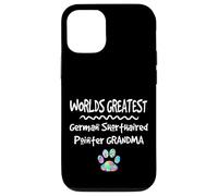 Carcasa para iPhone 12/12 Pro Worlds Greatest German Puntero de Pelo Corto Abuela Perro Pata