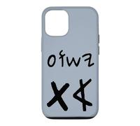 Carcasa para iPhone 12/12 Pro Yeshua Aleph TAV Jesús Primero Último en Paleo Hebreo (Negro)