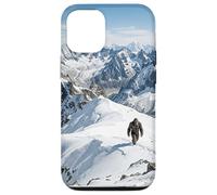 Carcasa para iPhone 12/12 Pro Yeti Snow Mountain Peak - Gráfico Misterioso de Criatura Oculta