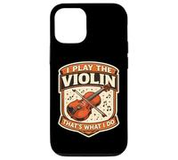 Carcasa para iPhone 12/12 Pro Yo toco el violín eso es lo Que Hago Profesor Violinista Vintage