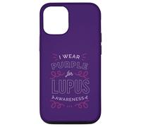 Carcasa para iPhone 12/12 Pro YO Uso Morado para Lupus Conciencia SLE Meme