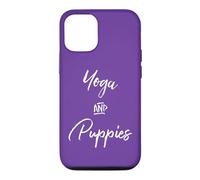 Carcasa para iPhone 12/12 Pro Yoga & Puppies Namastay Home with Dog Doing Yoga Lovers Yogi