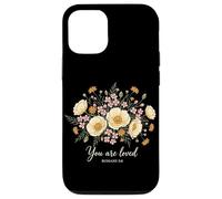 Carcasa para iPhone 12/12 Pro You Are Loved Romans 5:8 Cristiano Floral Fe Religioso