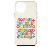 Carcasa para iPhone 12 Mini 100 días de Escuela Smarter Kinder Stronger Braver Brighter