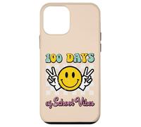 Carcasa para iPhone 12 Mini 100 Días De Escuela Vibes Paz 100th Day Groovy Women