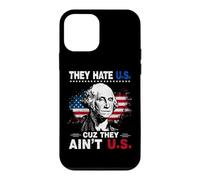 Carcasa para iPhone 12 Mini 4th of July American Flag They Hate Us Cuz They Ain't Us