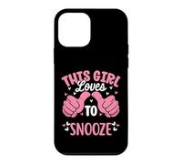 Carcasa para iPhone 12 Mini A Esta Chica le Encanta posponer una Siesta Divertida dormida