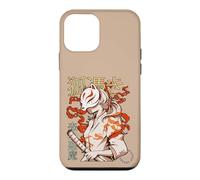 Carcasa para iPhone 12 Mini Aesthetic Japanese Kabuki Kitsune Mask Demon Samurai Girl