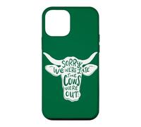 Carcasa para iPhone 12 Mini Agricultura Lo sentimos Llegamos Tarde Las Vacas salieron Granjero Divertido
