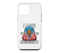 Carcasa para iPhone 12 Mini Águila, I Love Americaw, 4 de Julio, América, Orgullo