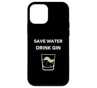 Carcasa para iPhone 12 Mini Alcohol Gin Funny Drinking Save Water Drink Gin