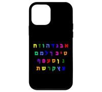 Carcasa para iPhone 12 Mini Aleph Bet Letras del Alfabeto Hebreo Israel judío